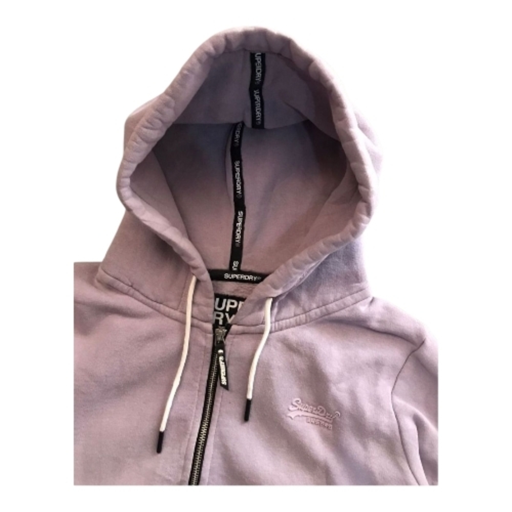 Superdry Thick Purple/Heather Hoodie. Sturdy, substantial, Unisex.